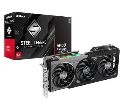 Karta graficzna AMD ASRock Radeon RX 9070 XT Steel Legend Dark 16GB GDDR6